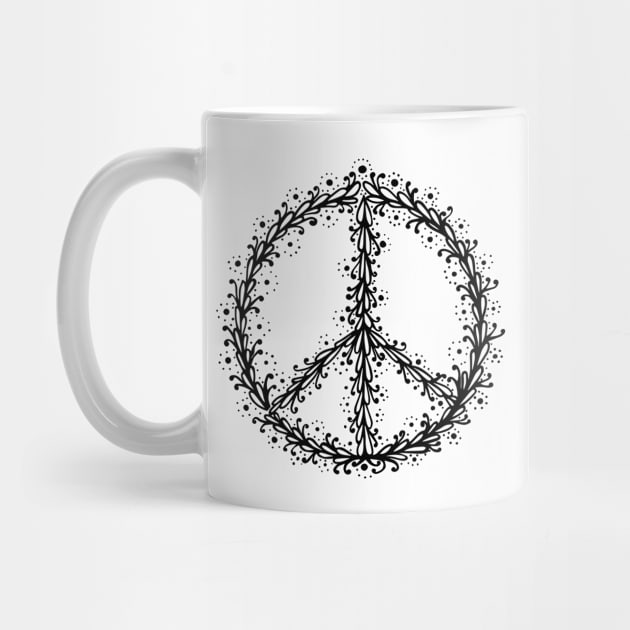 Doodle Peace Symbol by kallyfactory